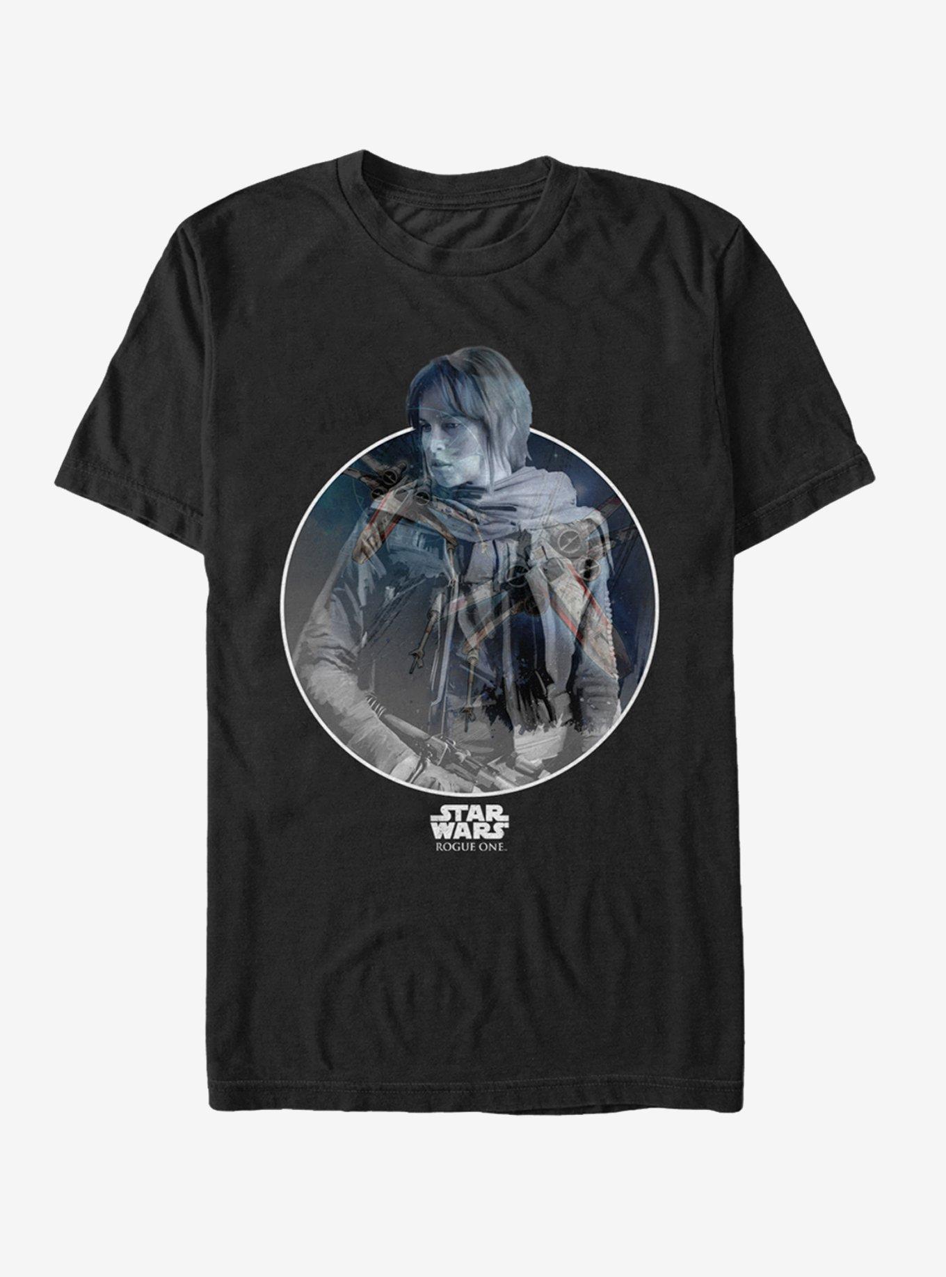 Star Wars Jyn X-Wing Circle T-Shirt, BLACK, hi-res