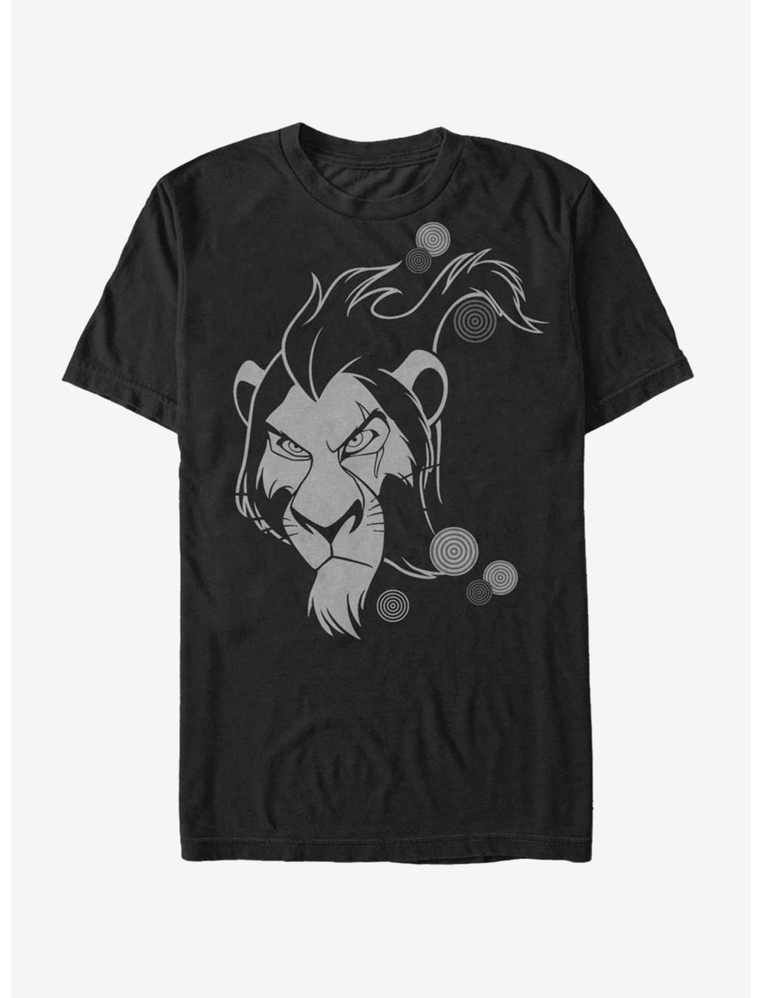 Lion King Scar Angry Stare T-Shirt, BLACK, hi-res