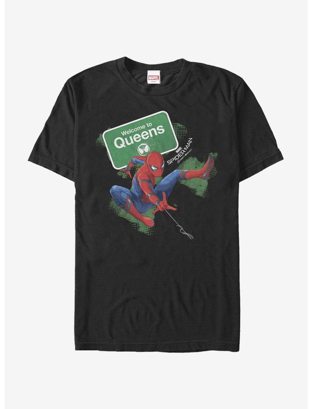 Marvel Spider-Man Homecoming Welcome to Queens T-Shirt, BLACK, hi-res