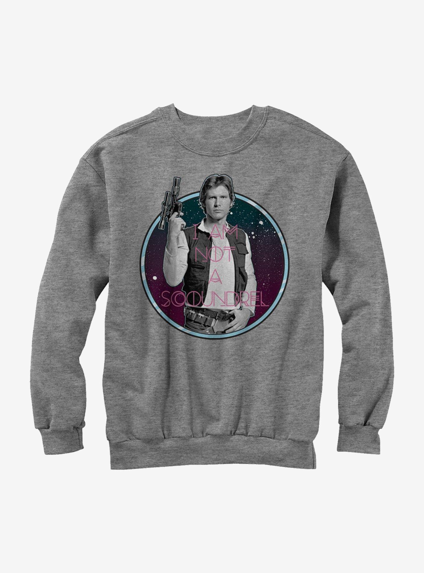 Star Wars Han Solo Not a Scoundrel Sweatshirt, ATH HTR, hi-res