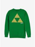 Nintendo Legend of Zelda Classic Triforce Sweatshirt, KELLY, hi-res