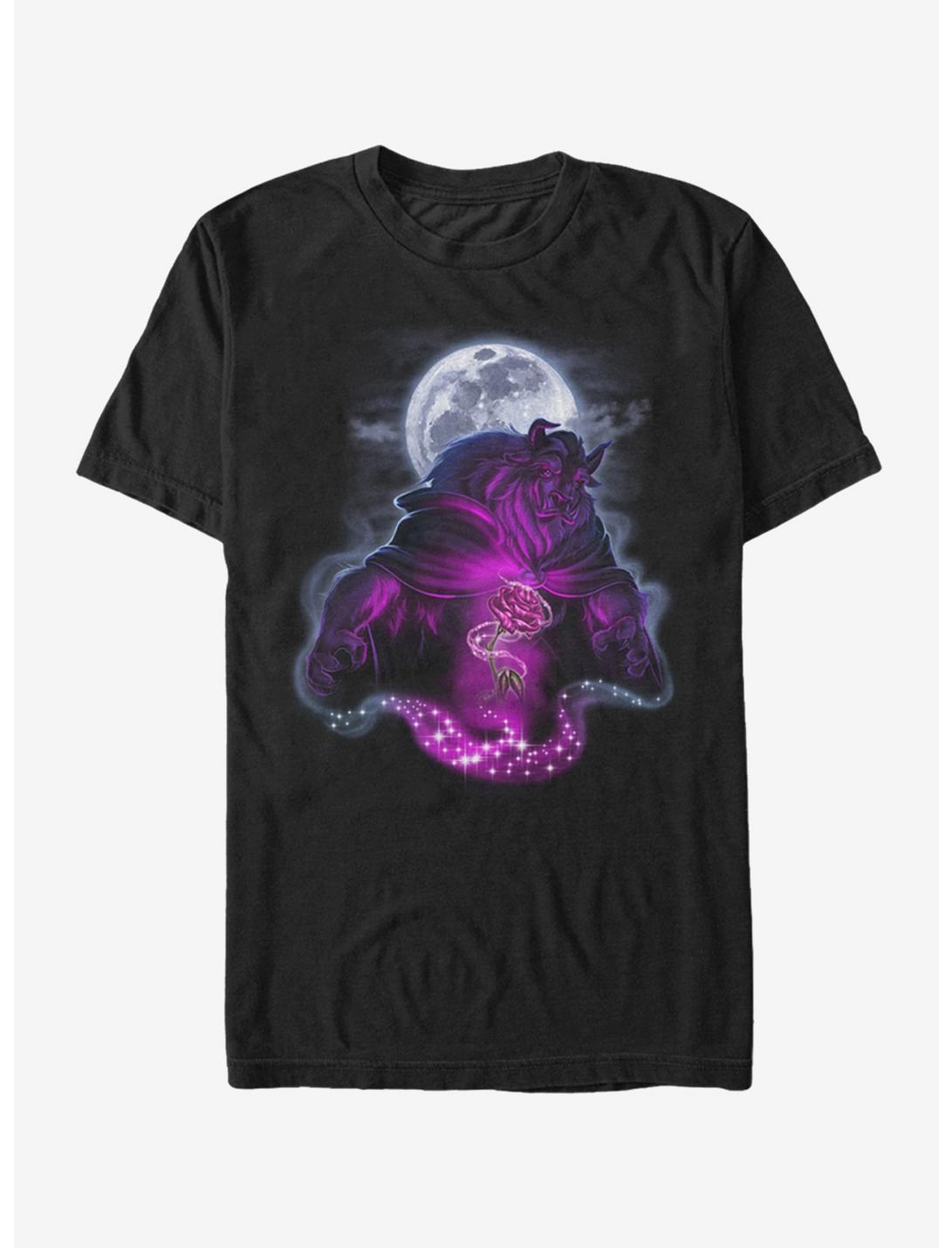 Disney Beauty And The Beast Rose Transformation T-Shirt, BLACK, hi-res