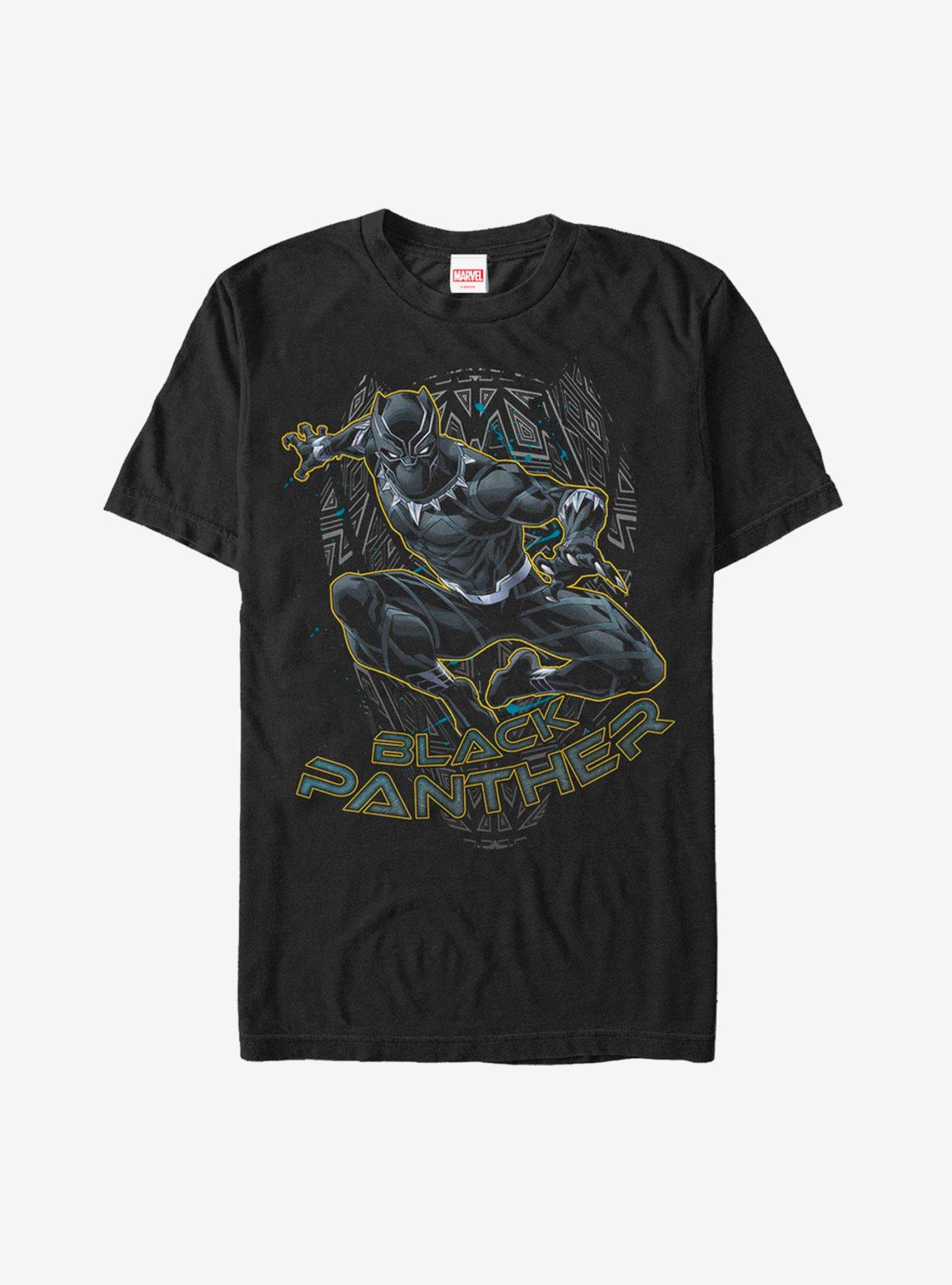 Marvel Black Panther Mask Outline T-Shirt, BLACK, hi-res