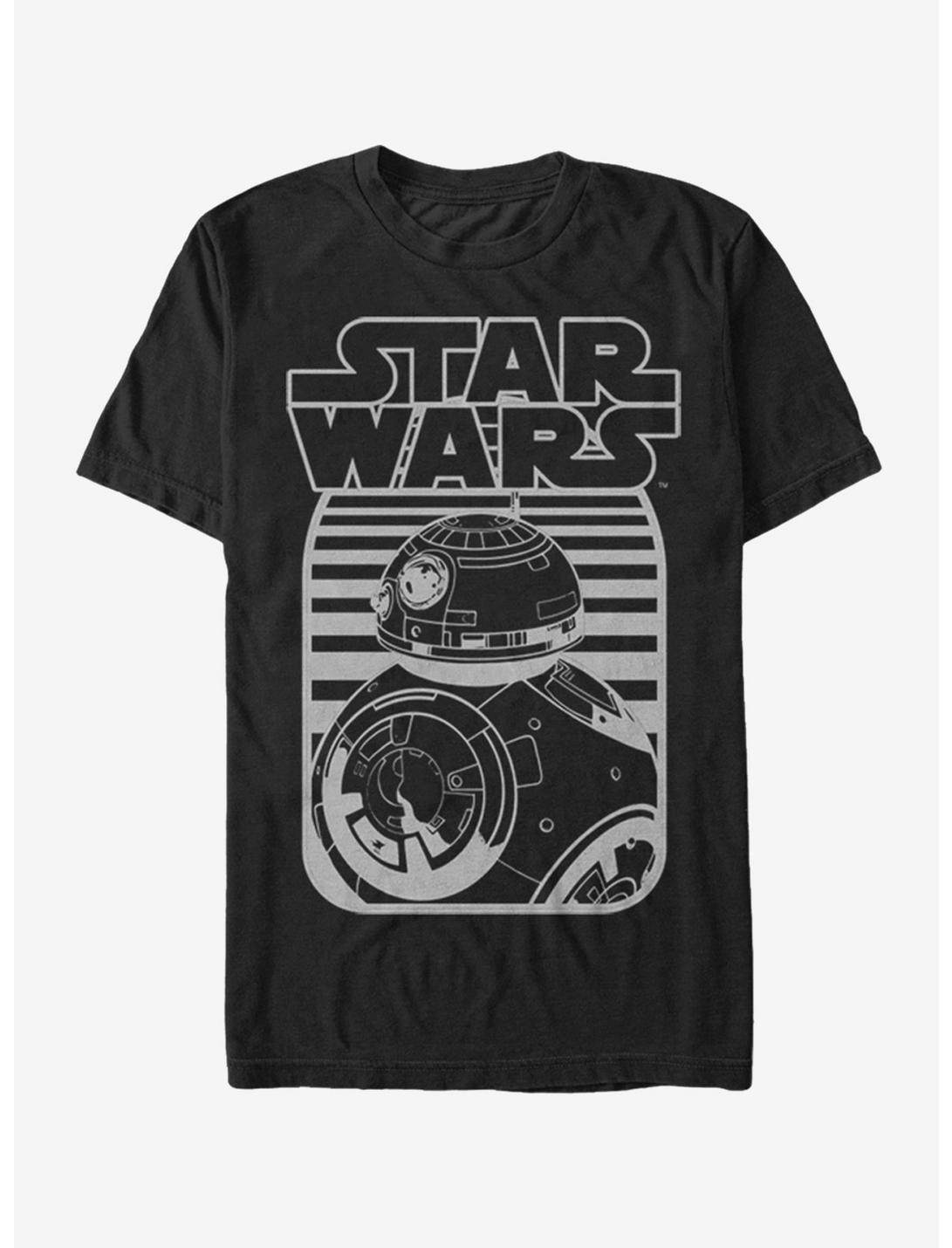 Star Wars BB-8 Stripe Logo T-Shirt, BLACK, hi-res