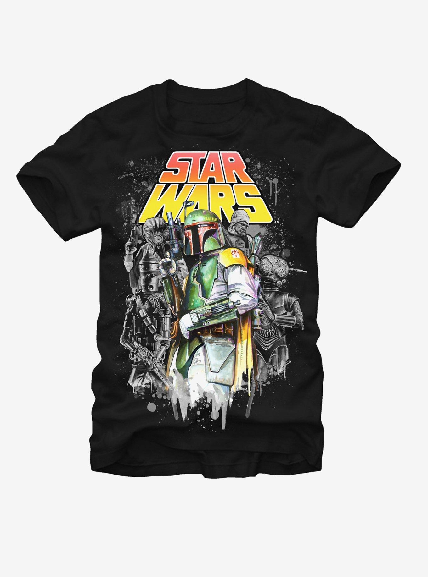 Star Wars Boba Fett Bounty Hunter T-Shirt, BLACK, hi-res