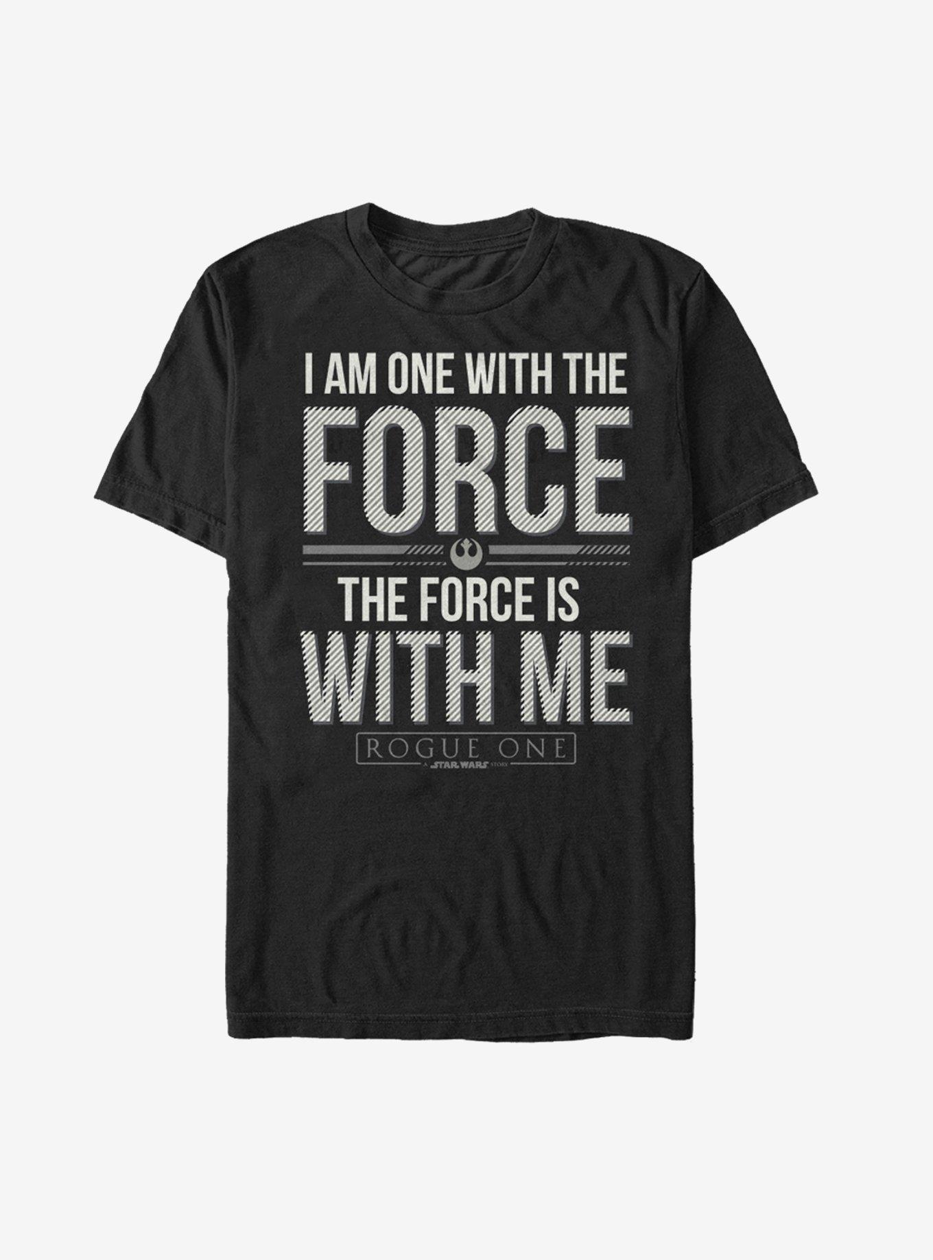 Star Wars Chirrut Force is with Me T-Shirt, BLACK, hi-res