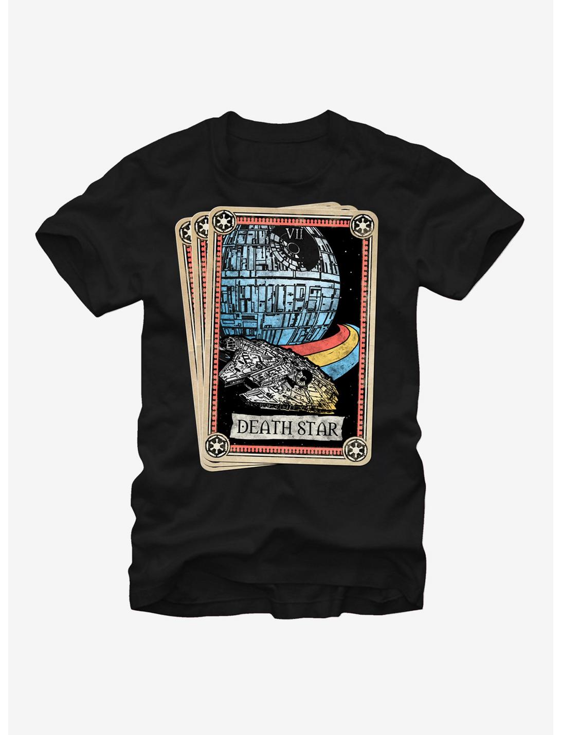 Star Wars Death Star Tarot Card T-Shirt, BLACK, hi-res