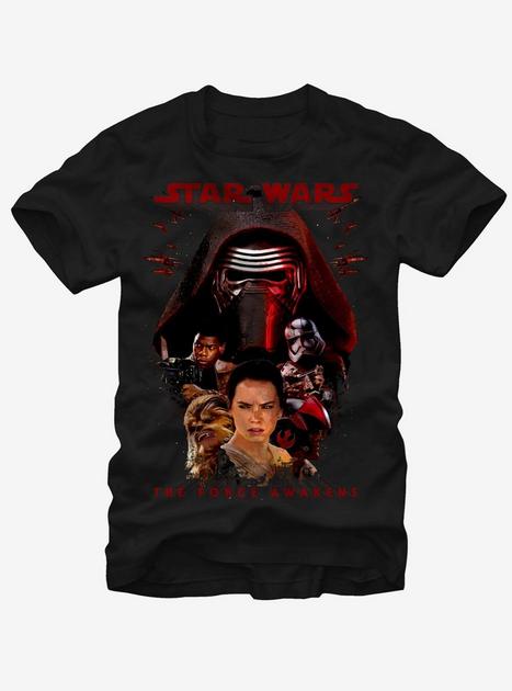 Star Wars Episode VII Kylo Ren and Rey T-Shirt - BLACK | Hot Topic