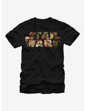 Star Wars Floral Print Logo T-Shirt, , hi-res