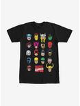 Marvel Hero Portrait Bingo T-Shirt, BLACK, hi-res