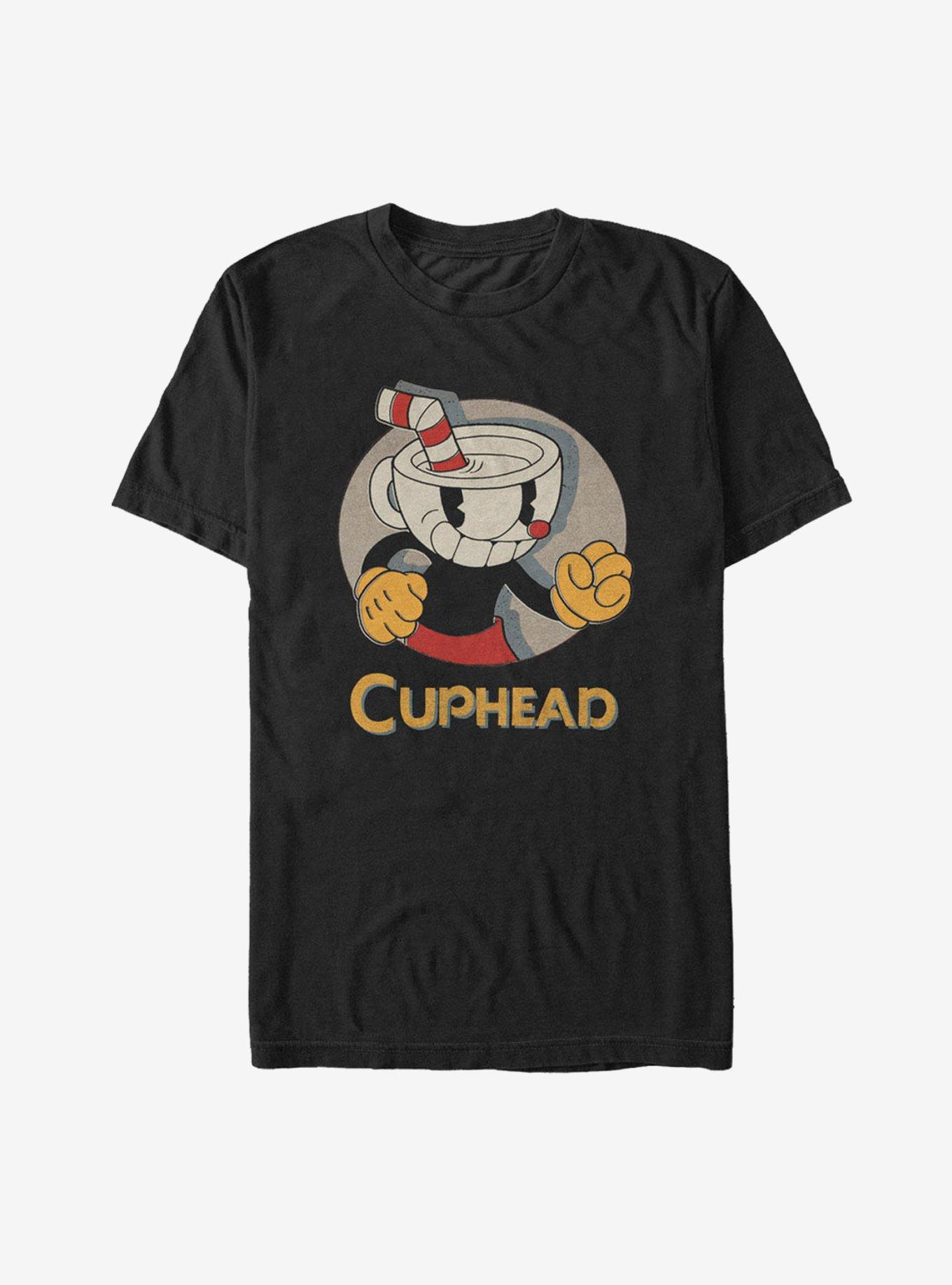 Cuphead Logo Portrait Circle T-Shirt, , hi-res