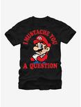 Nintendo Mario Mustache T-Shirt, BLACK, hi-res