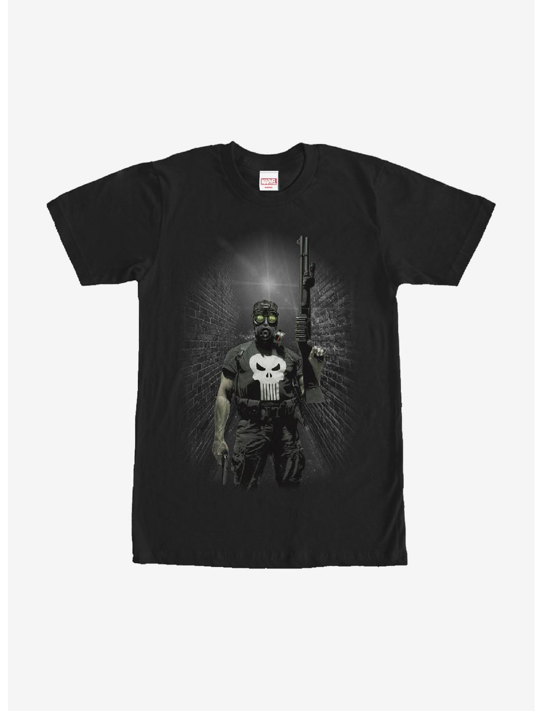 Marvel The Punisher Gas Mask T-Shirt, BLACK, hi-res