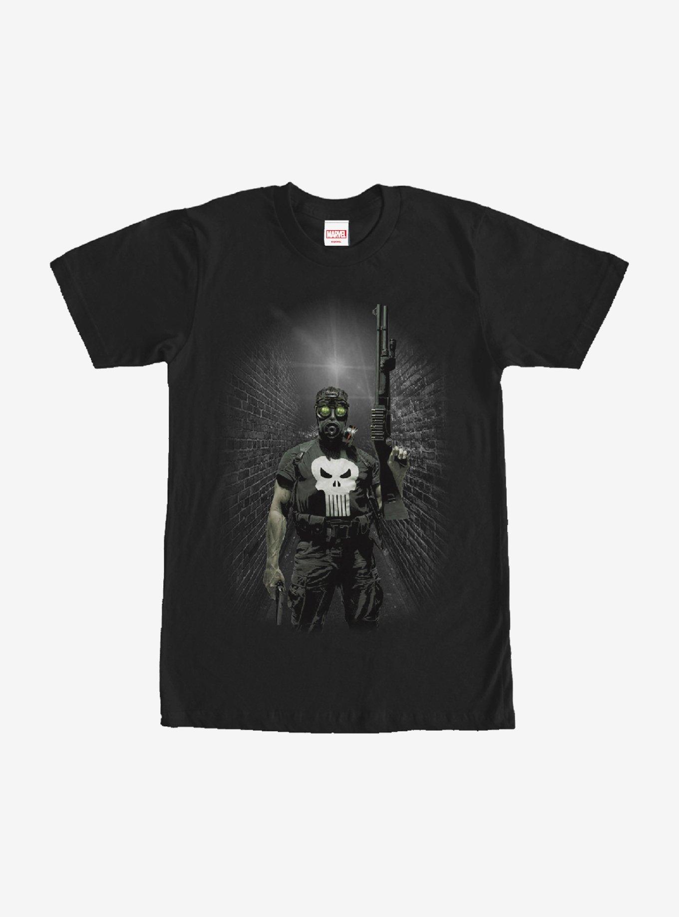 Marvel The Punisher Gas Mask T-Shirt, BLACK, hi-res