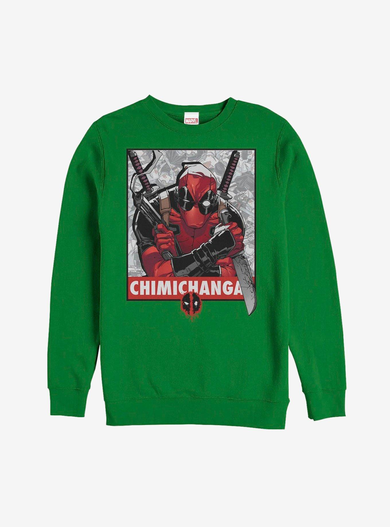 Marvel Deadpool Chimichangas Poster Sweatshirt GREY Hot Topic