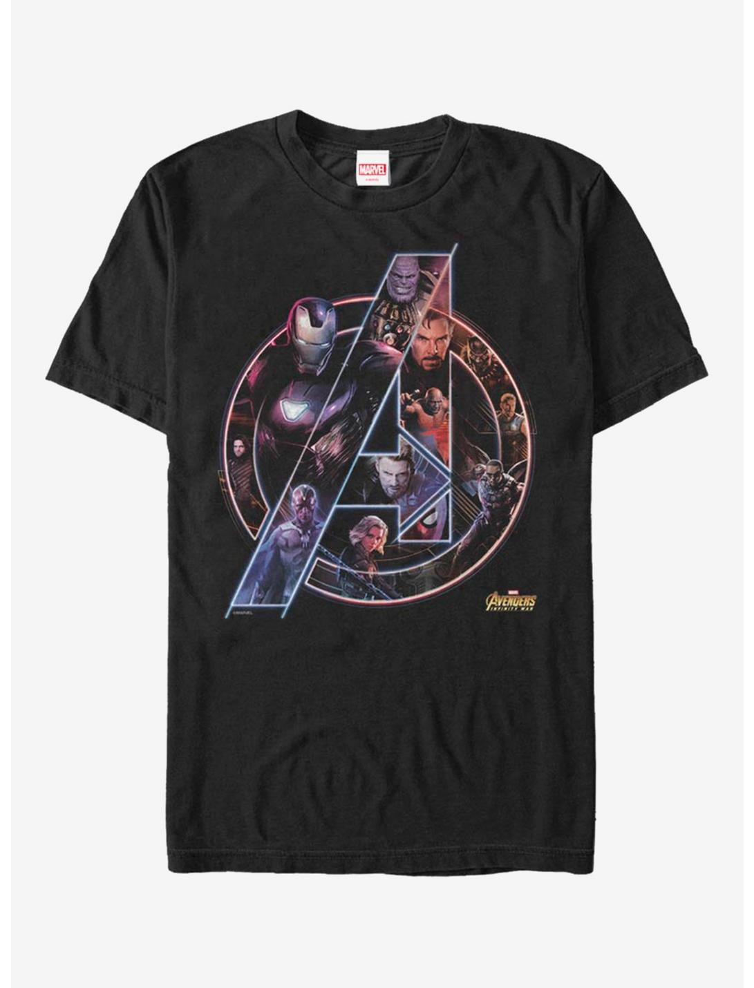 Marvel Avengers: Infinity War Logo T-Shirt, BLACK, hi-res