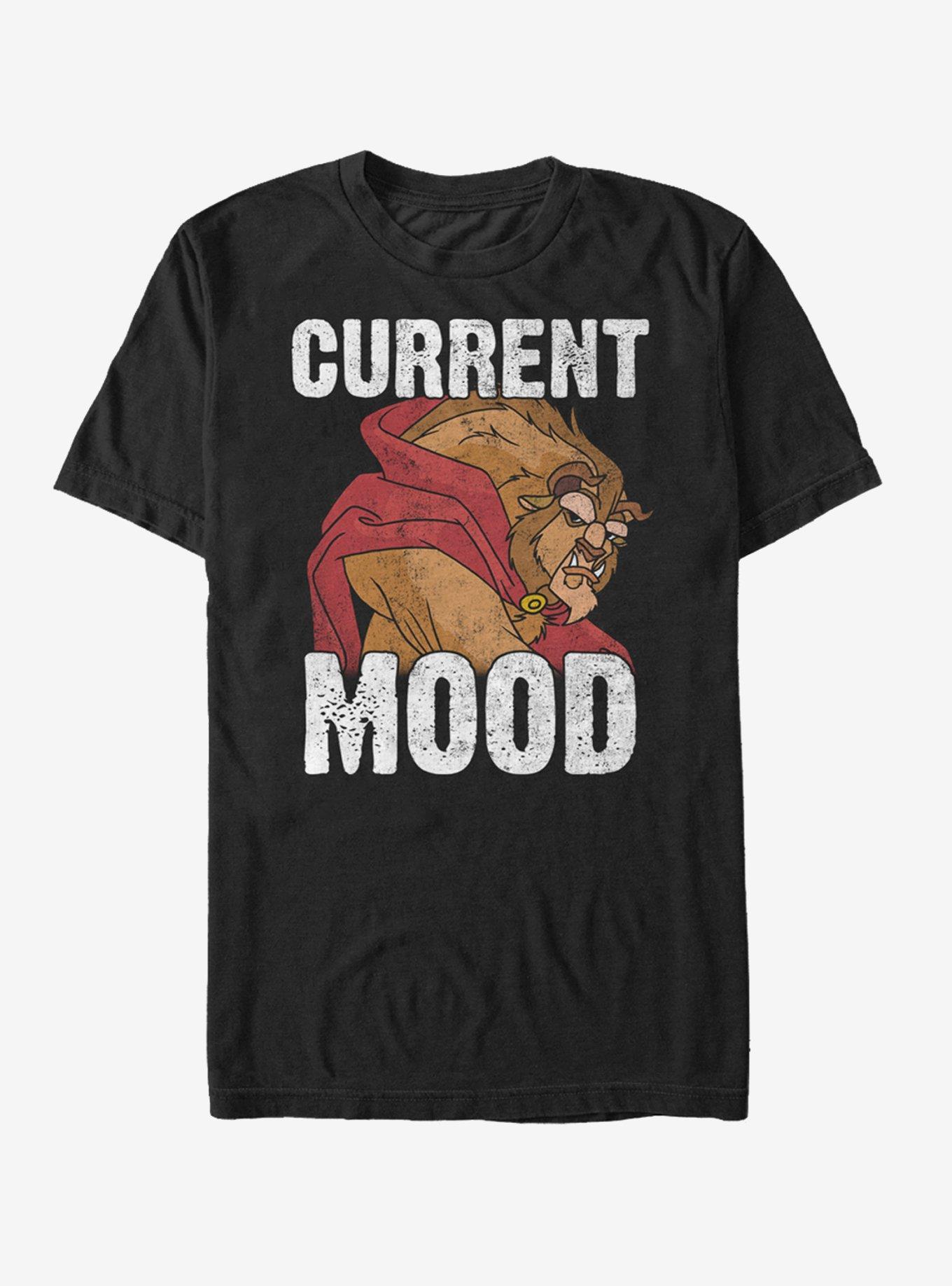 Disney Beauty And The Beast Current Mood T-Shirt, BLACK, hi-res