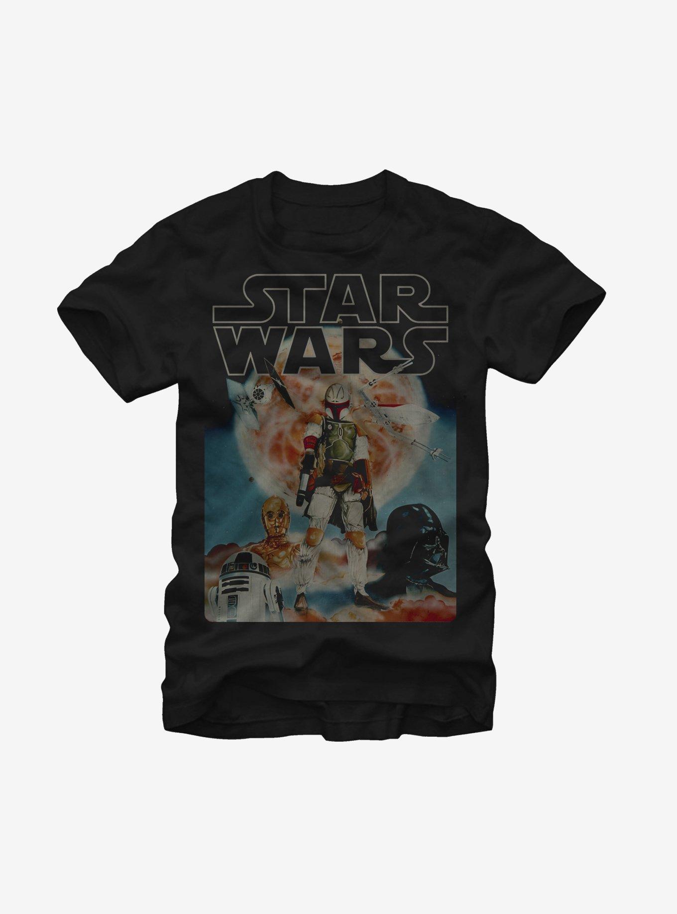 Star Wars Boba Fett and Droids T-Shirt, , hi-res