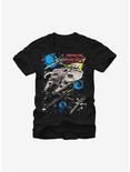 Star Wars Classic Millennium Falcon and X-Wing T-Shirt, BLACK, hi-res