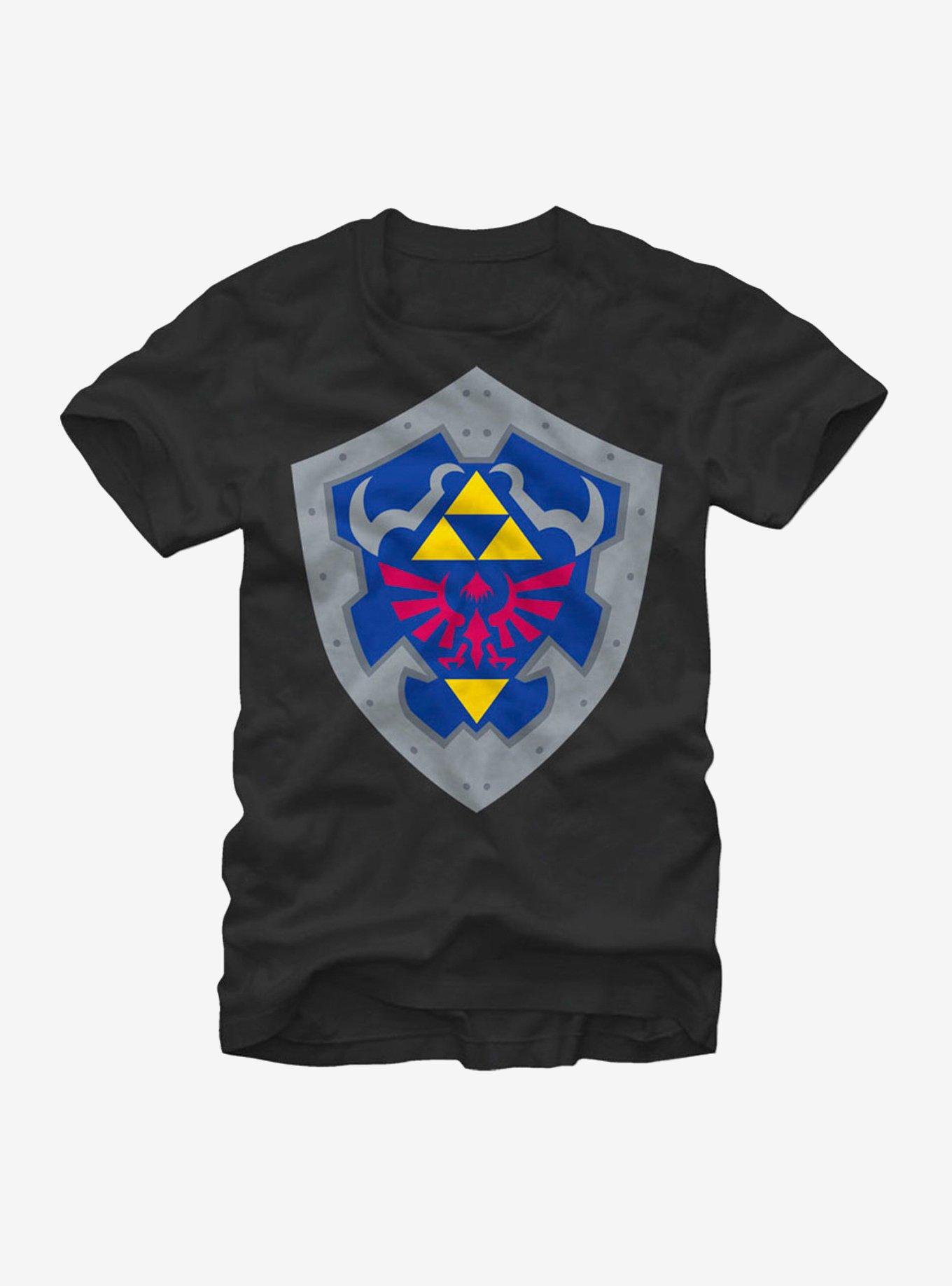 Nintendo Hylian Shield T-Shirt, BLACK, hi-res