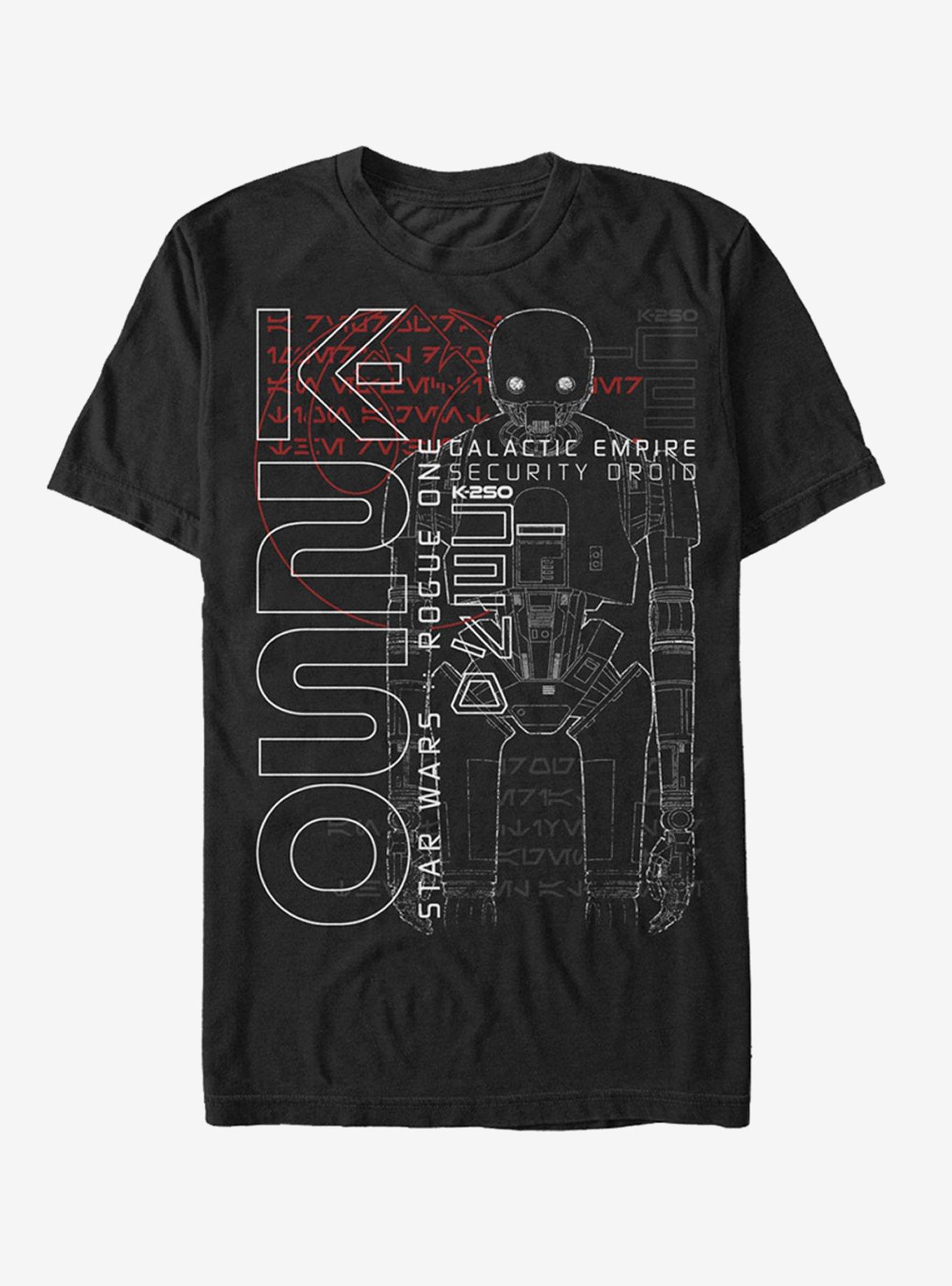 Star Wars K-2SO Galactic Empire T-Shirt, BLACK, hi-res