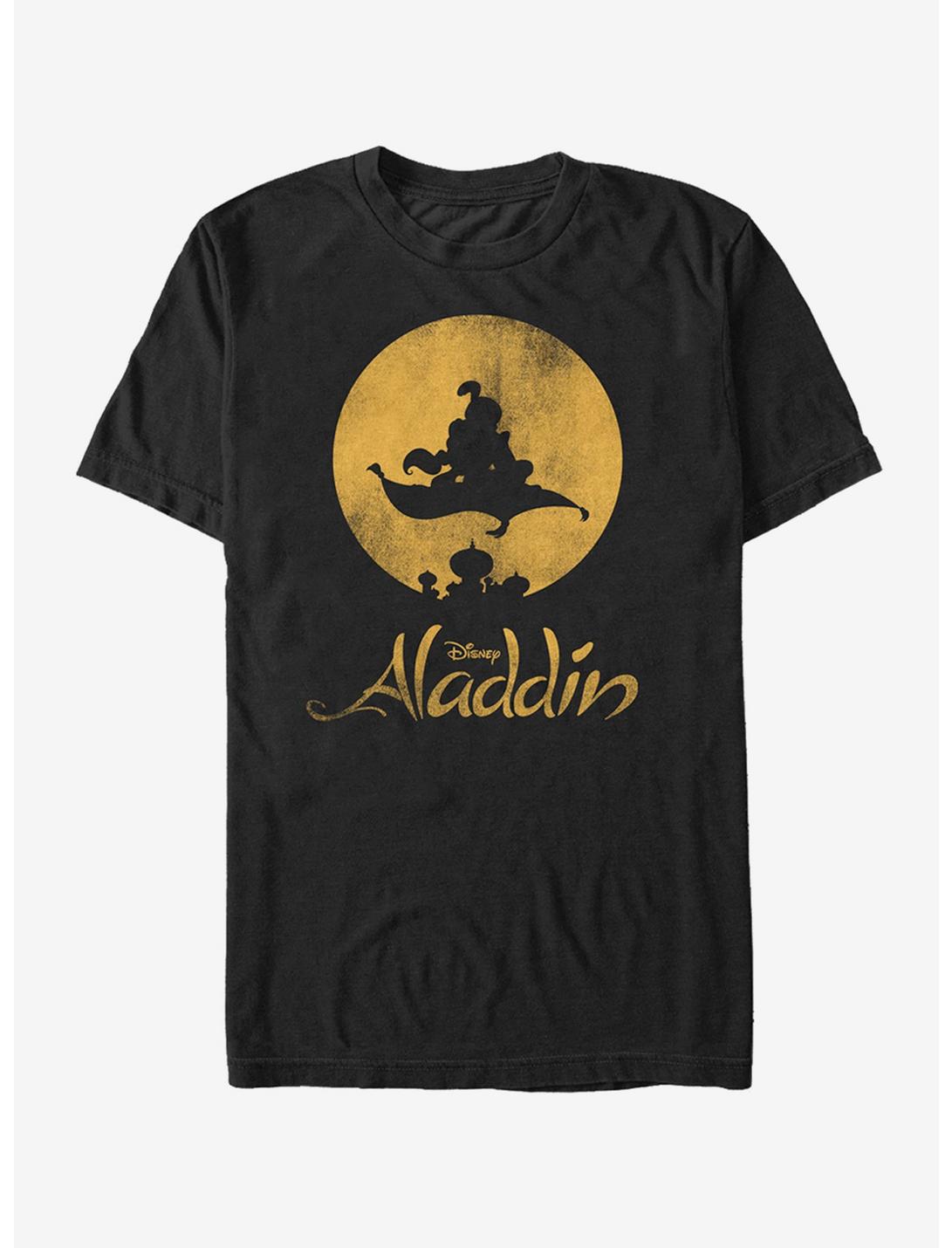 Disney Aladdin Magic Carpet Silhouette T-Shirt, BLACK, hi-res