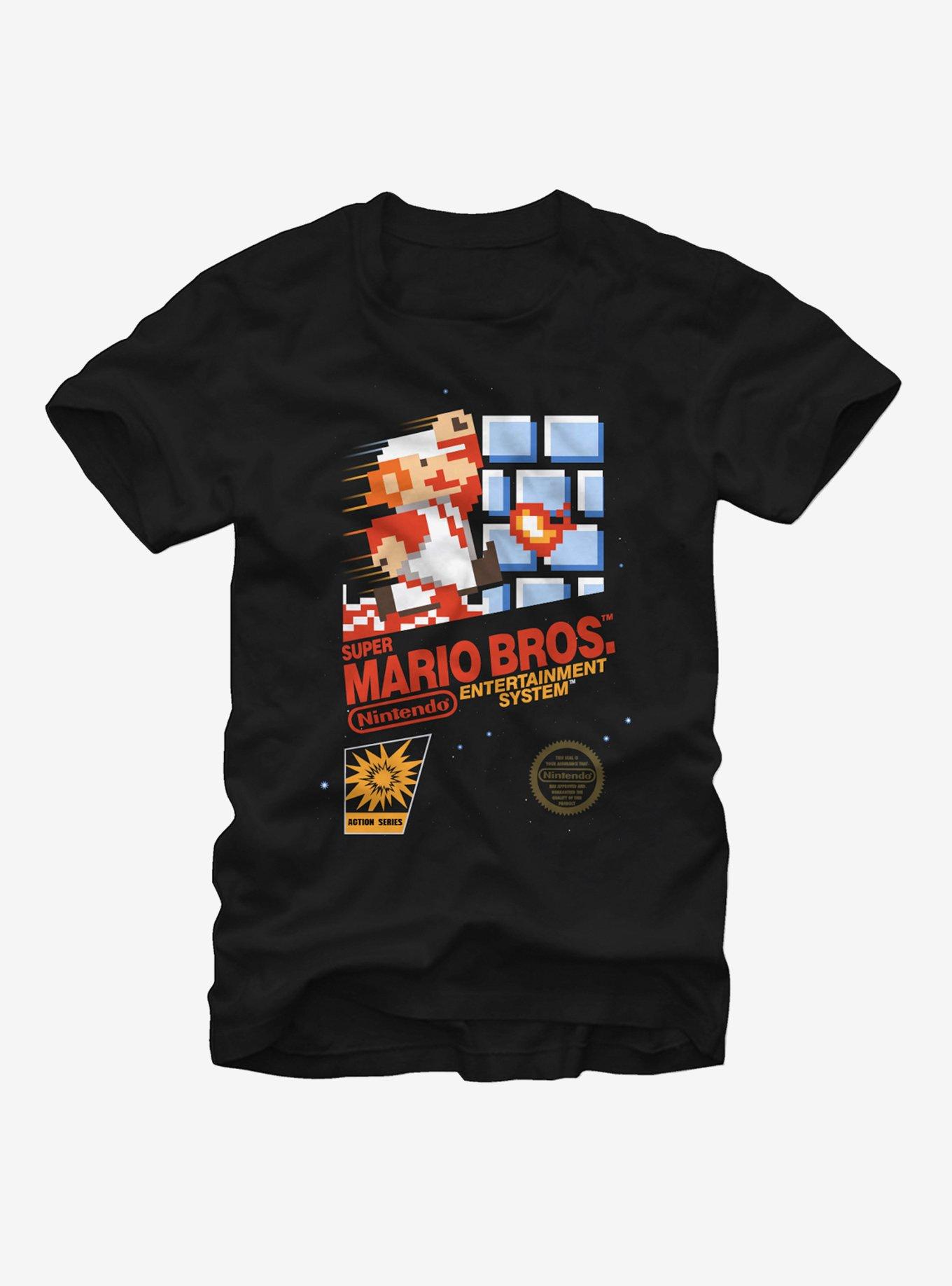 Nintendo NES Super Mario Bros T-Shirt - BLACK | Hot Topic