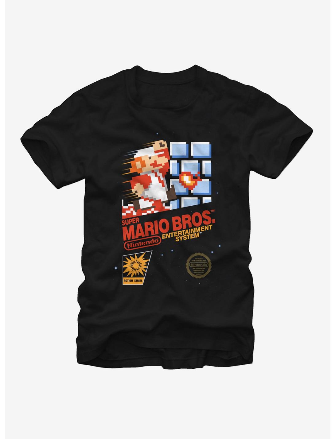 Nintendo NES Super Mario Bros T-Shirt, BLACK, hi-res