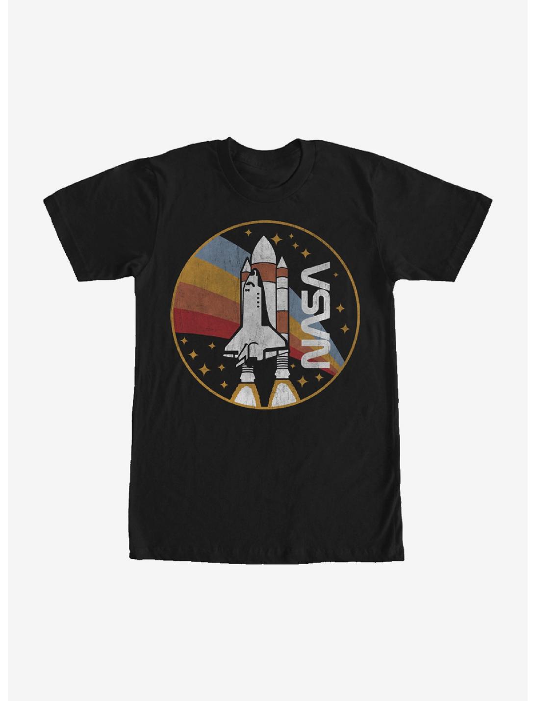 NASA Rainbow Launch T-Shirt, BLACK, hi-res