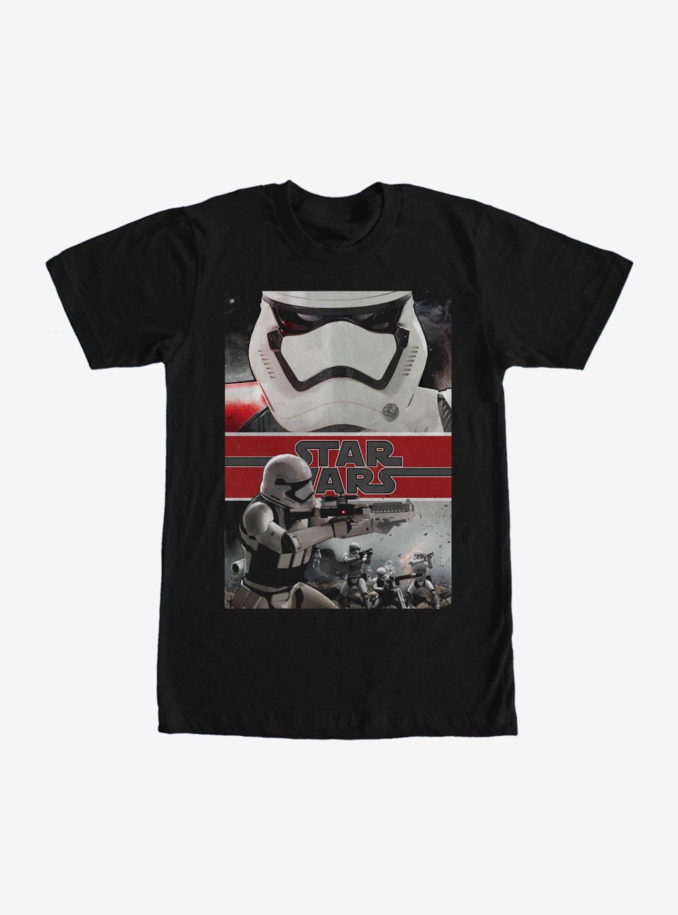 Star Wars Stormtroopers Push Forward T-Shirt, BLACK, hi-res