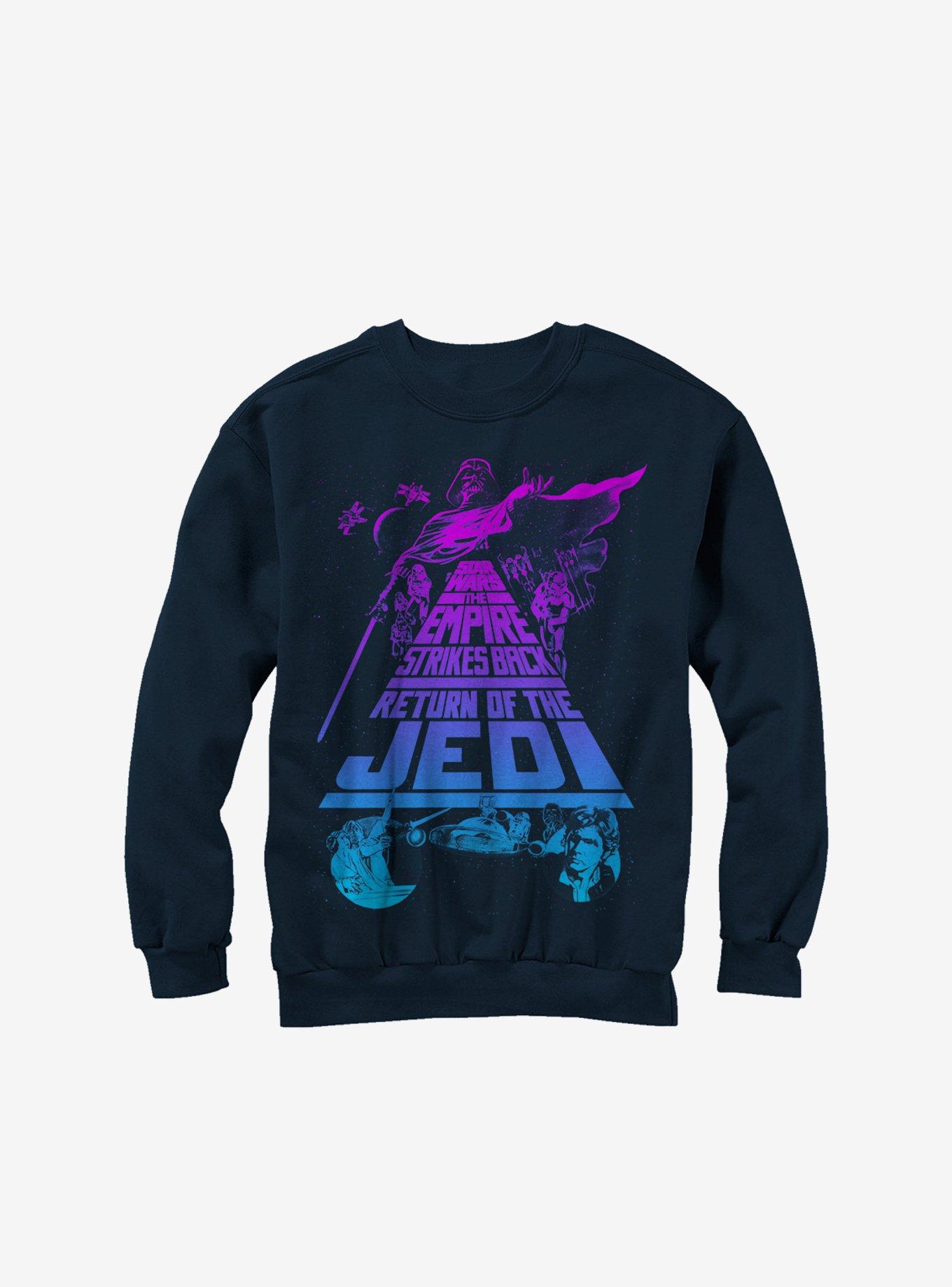 Star Wars Trilogy Sweatshirt, NAVY, hi-res