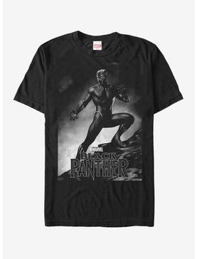 Marvel Black Panther 2018 Grayscale Pose T-Shirt, , hi-res
