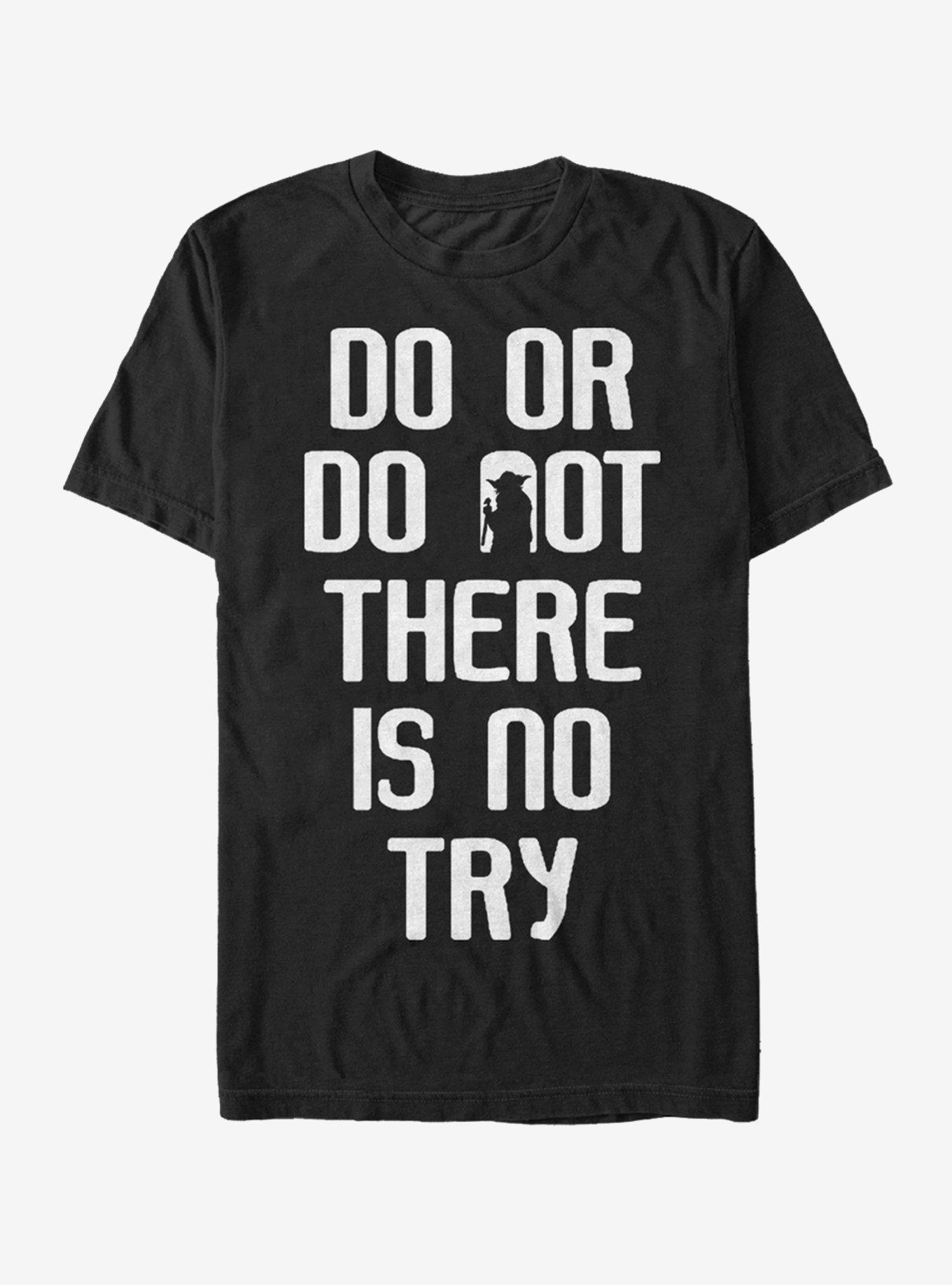 Star Wars Jedi Master Yoda Do or Do Not T-Shirt - BLACK | Hot Topic