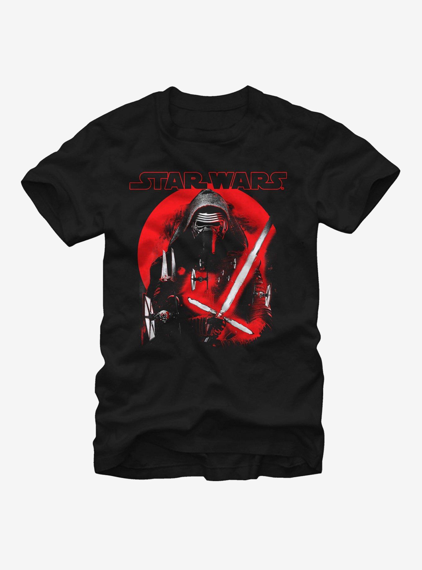 Star Wars Kylo Ren Circle T-Shirt, BLACK, hi-res