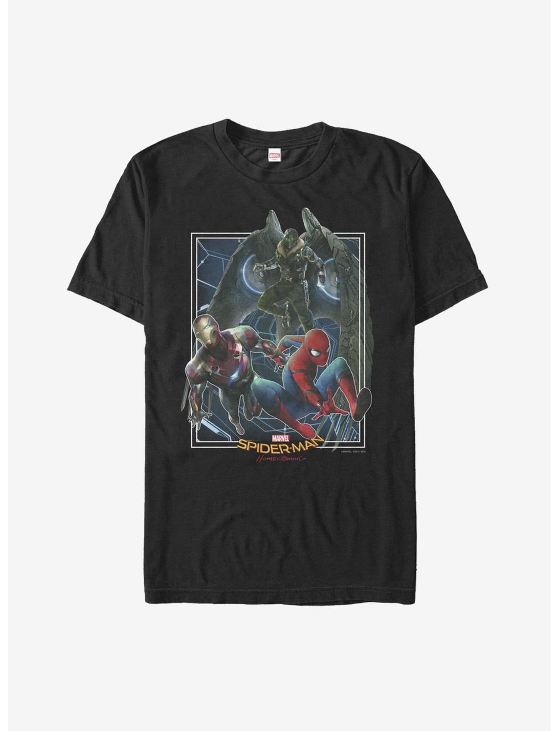 Marvel Spider-Man Homecoming Group Shot T-Shirt, BLACK, hi-res