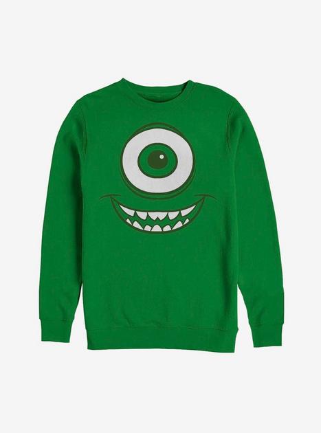 Monsters Inc. Mike Wazowski Eye Sweatshirt - GREY | Hot Topic