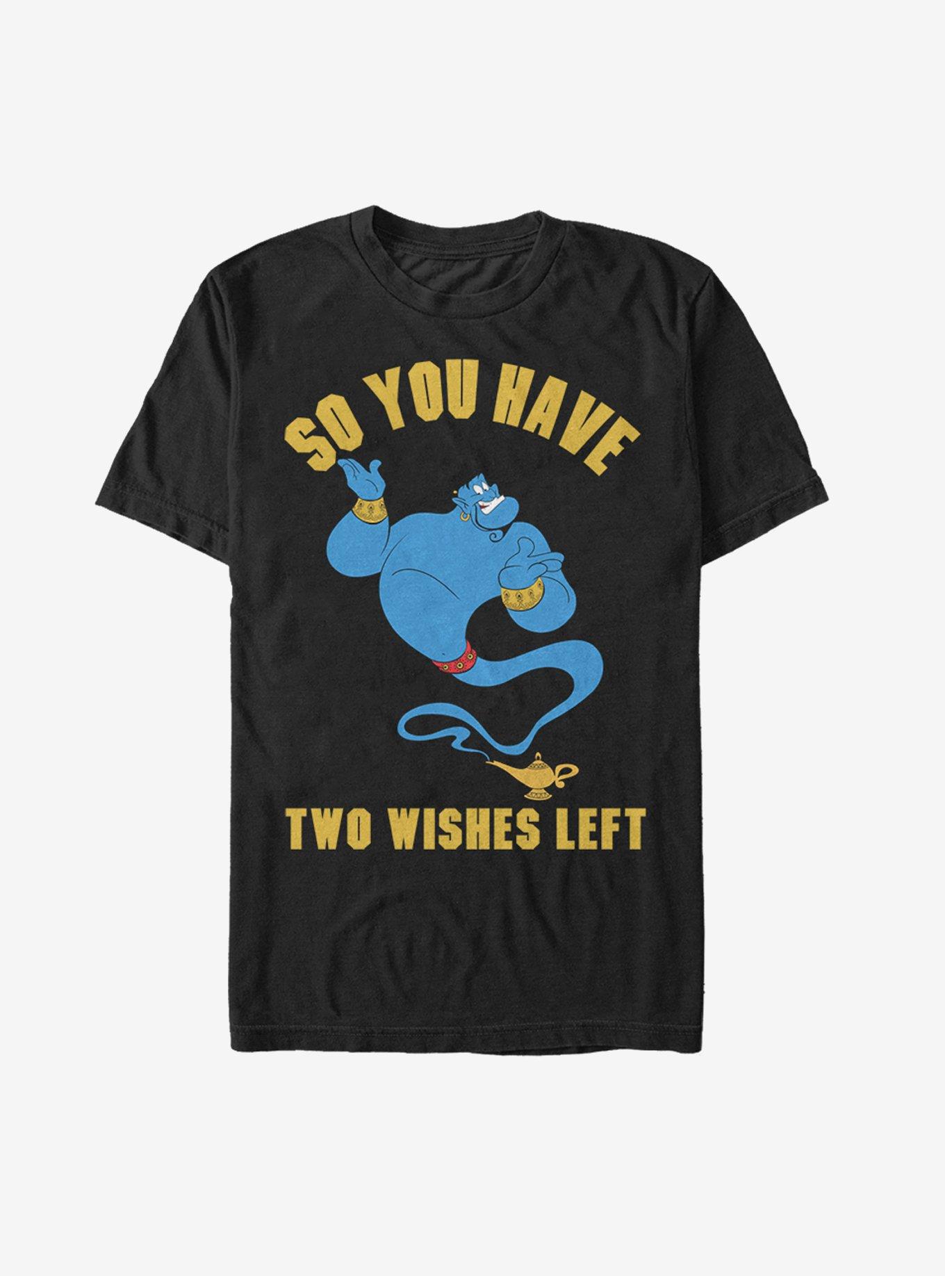 Disney Aladdin Genie Two Wishes Left T-Shirt