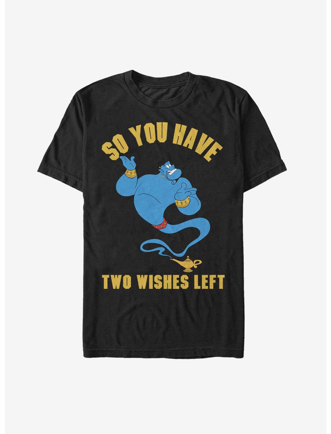 Disney Aladdin Genie Two Wishes Left T-Shirt, BLACK, hi-res