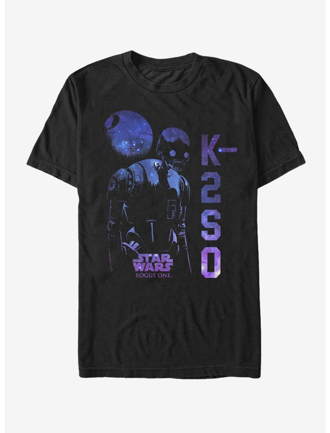 Star Wars K-2SO Galaxy Print T-Shirt, BLACK, hi-res