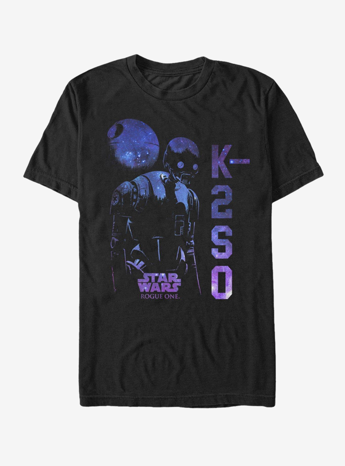 Star Wars K-2SO Galaxy Print T-Shirt, BLACK, hi-res