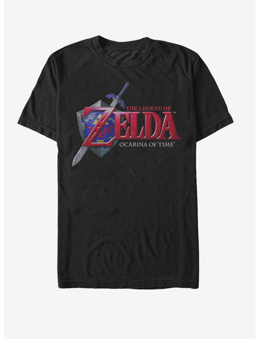 Nintendo Legend of Zelda Ocarina of Time T-Shirt, BLACK, hi-res