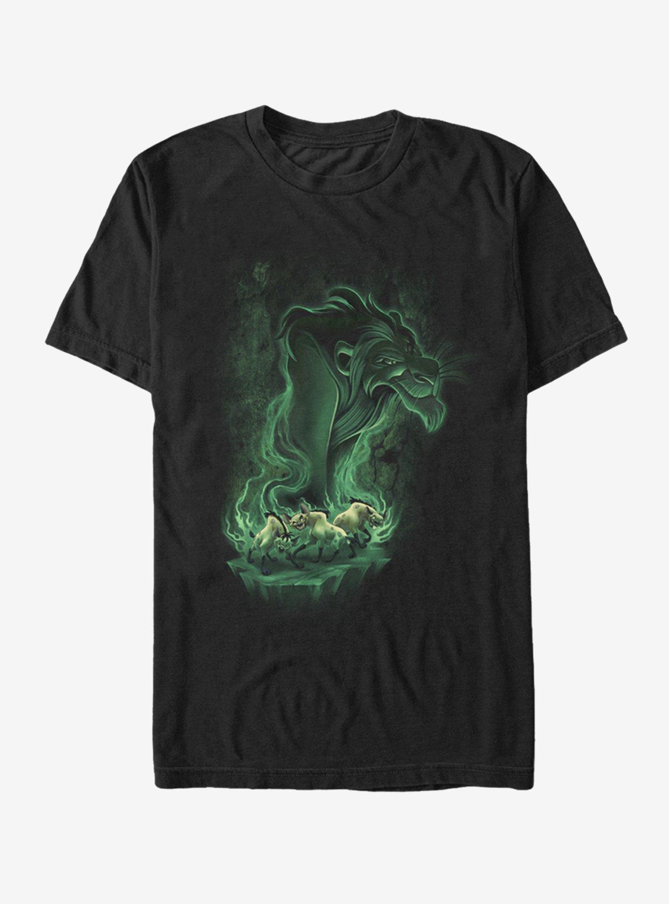 Lion King Scar Smoke T-Shirt, BLACK, hi-res