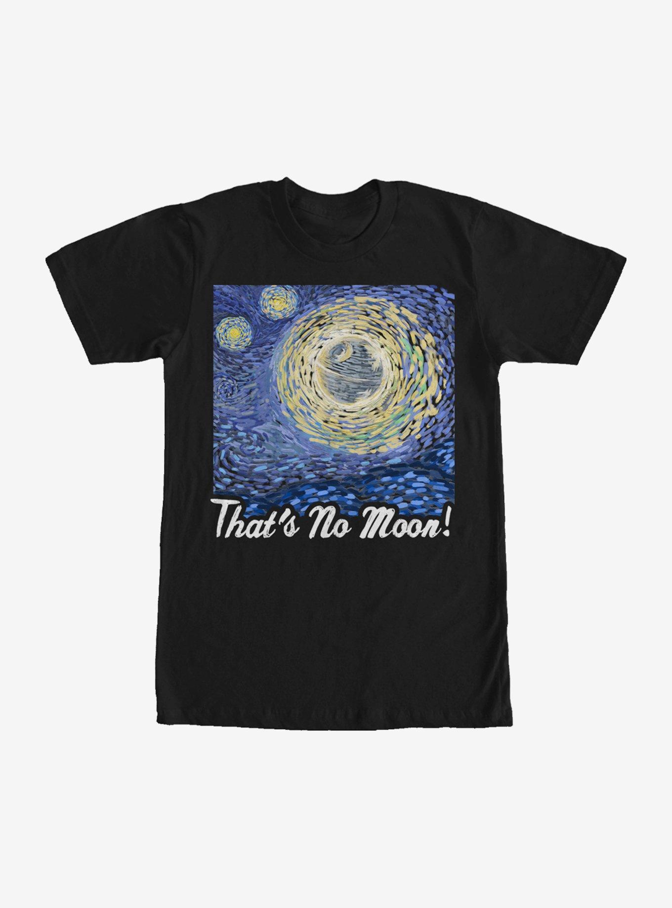 Star Wars That's No Moon Art T-Shirt, BLACK, hi-res