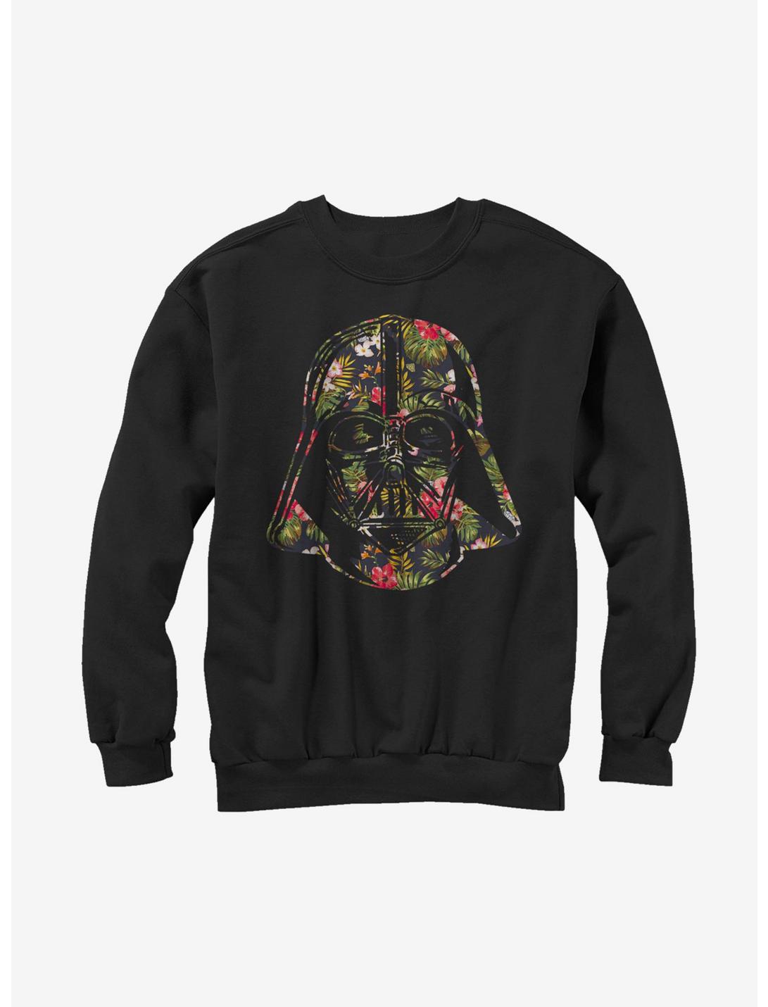 Star Wars Tropical Print Darth Vader Helmet Sweatshirt, BLACK, hi-res