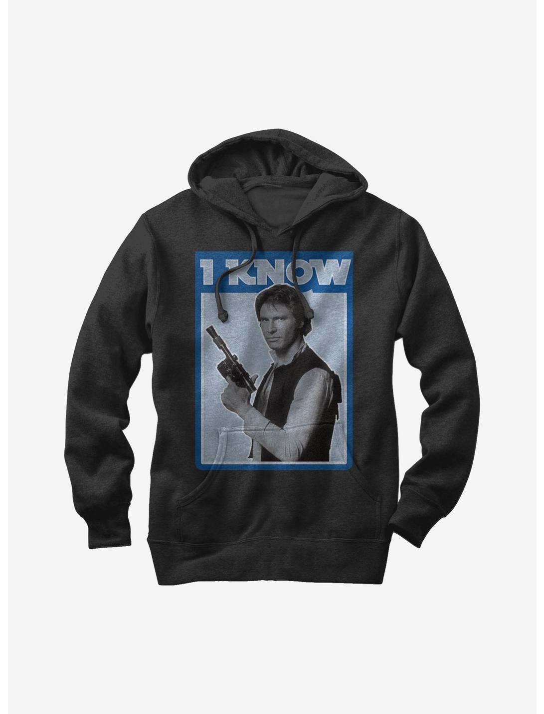 Star Wars Han Solo Quote I Know Girls Hoodie, BLACK, hi-res