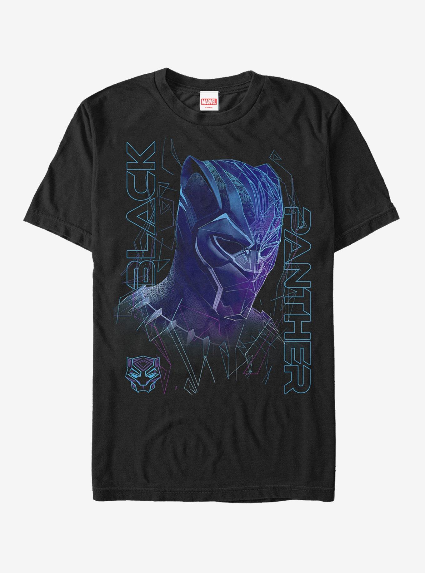 Marvel Black Panther 2018 3D Pattern T-Shirt, BLACK, hi-res