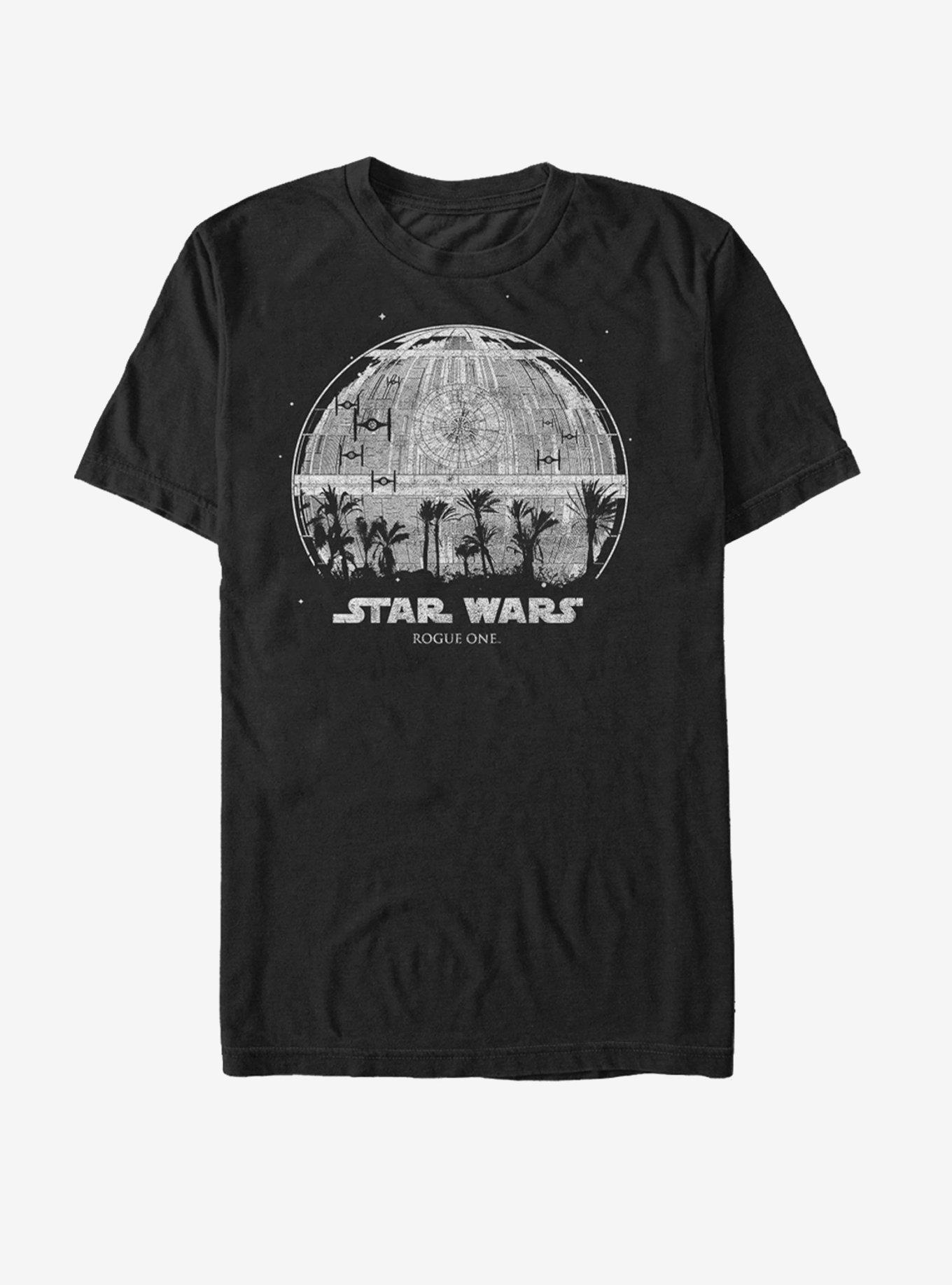 Star Wars Death Star Palm Tree Silhouette T-Shirt, , hi-res