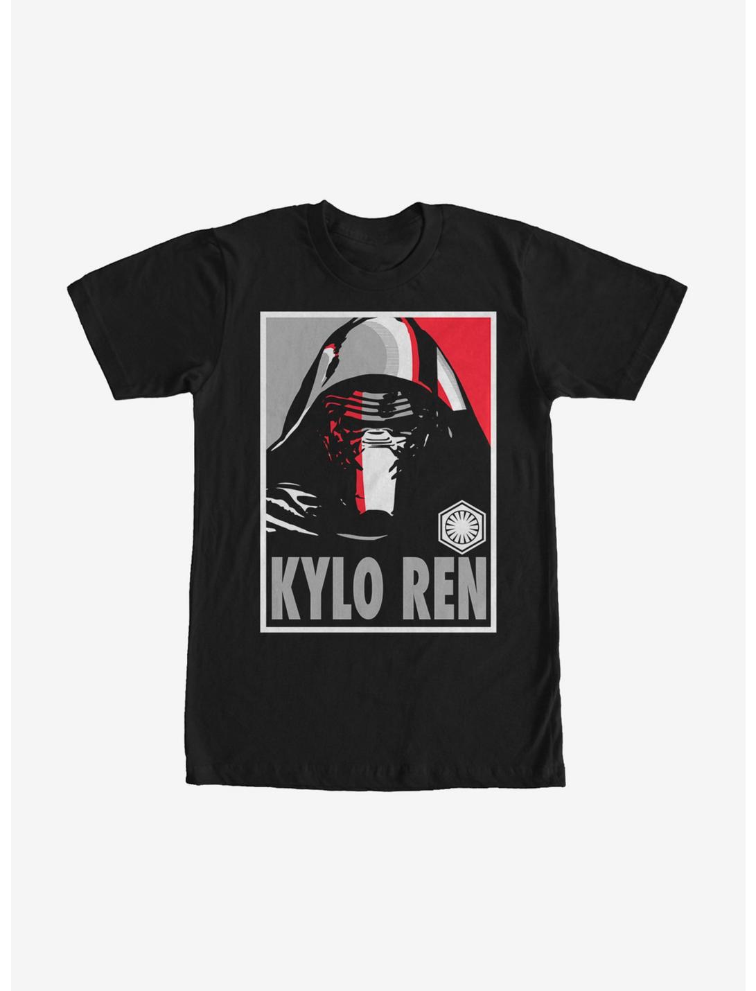 Star Wars Episode VII The Force Awakens Kylo Ren Poster T-Shirt, BLACK, hi-res