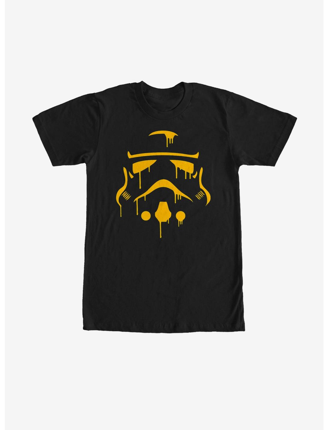 Star Wars Halloween Dripping Stormtrooper Helmet T-Shirt, BLACK, hi-res