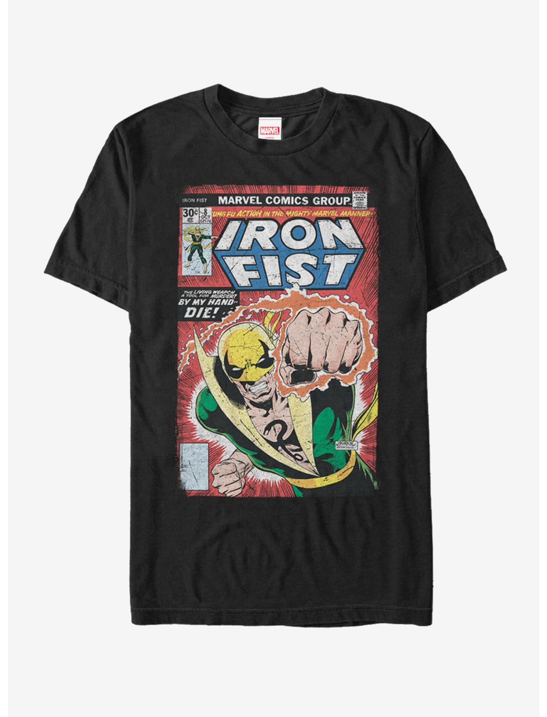 Marvel Iron Fist Comic Book Print T-Shirt, BLACK, hi-res